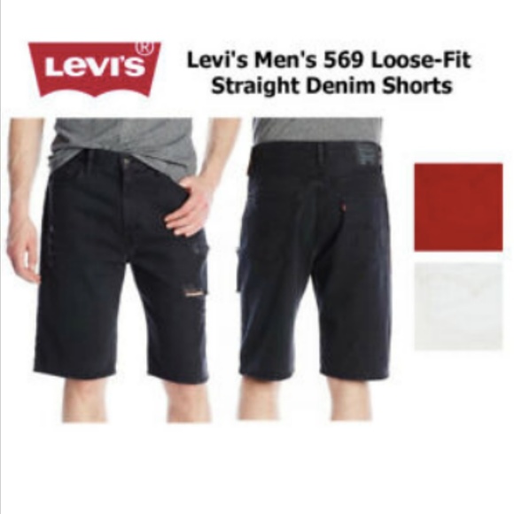 Levi's Other - two pairs men's black levi's 569 shorts